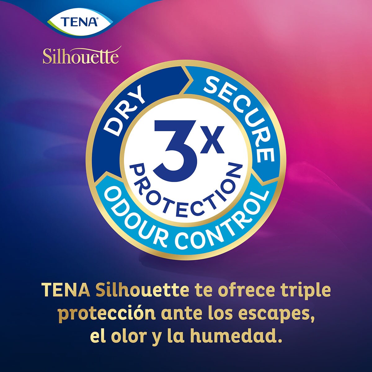 TENA Silhouette Normal Cintura Baja Blanc L
