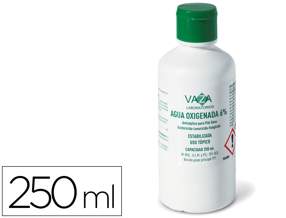 Agua Oxigenada Vaza Bote De 250 ML