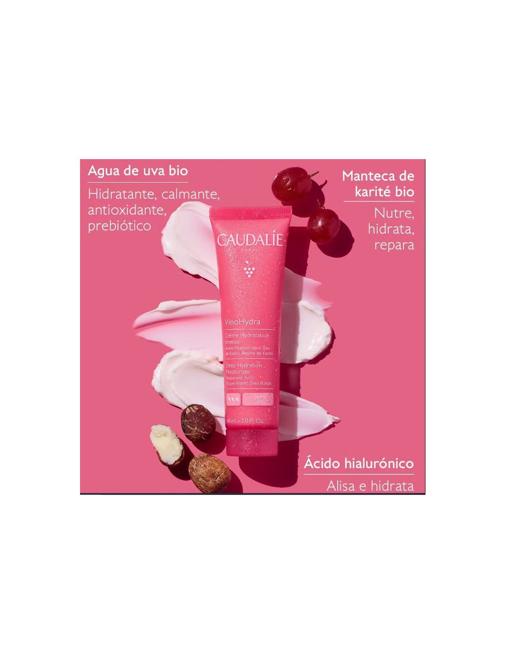 CAUDALIE VINOHYDRA CREMA HIDRATACION INTENSA 60ML