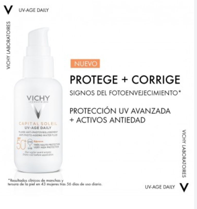 Vichy Capital Soleil Uv-Age Daily 50 SPF Sin Color