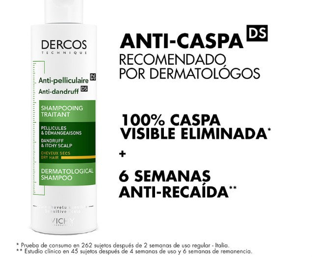 Vichy Dercos Champú Anticaspa Cabello Seco 200ml