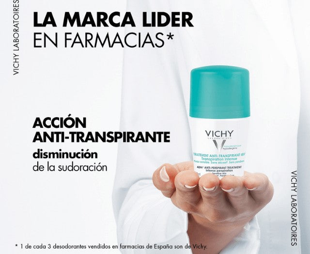 DESODORANTE TRATAMIENTO ANTI-TRANSPIRANTE 48H. ROLL-ON VICHY