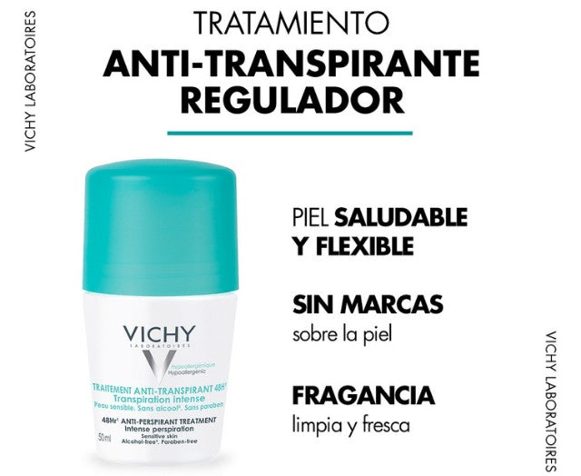 DESODORANTE TRATAMIENTO ANTI-TRANSPIRANTE 48H. ROLL-ON VICHY