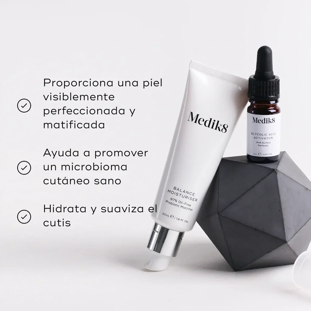 MEDIK8 BALANCE MOISTURISER & GLYCOLIC ACID