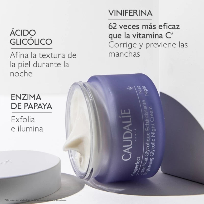 CAUDALIE VINOPERFECT CREMA NOCHE GLICÓLICO ANTIMANCHAS 50ML