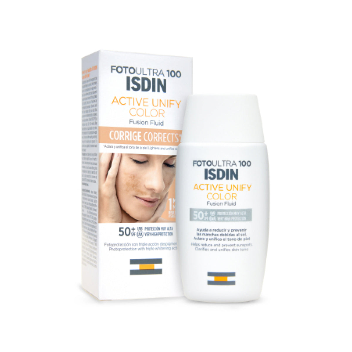 Foto Ultra 100 ISDIN Active Unify COLOR Fusion Fluid SPF 50+