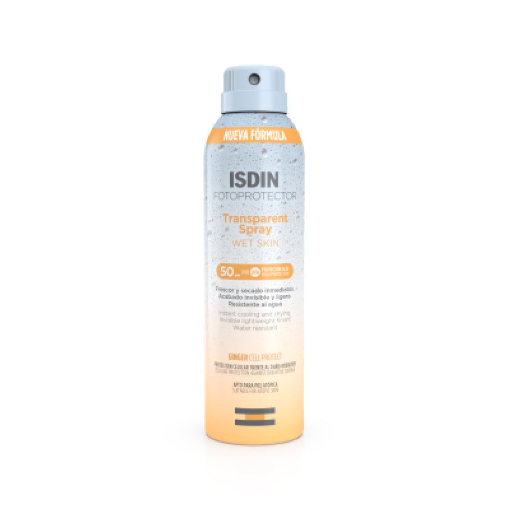 Fotoprotector ISDIN Transparent Spray Wet Skin SPF 50