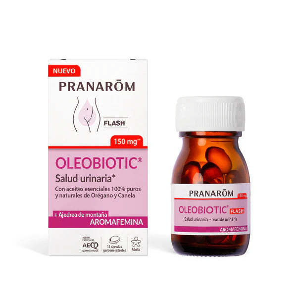 PRANAROM OLEOBIOTIC SALUD URINARIA FLASH 15 CAPS