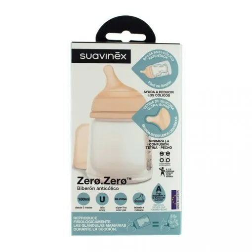 SUAVINEX BIBERÓN ZERO+0M 180ML