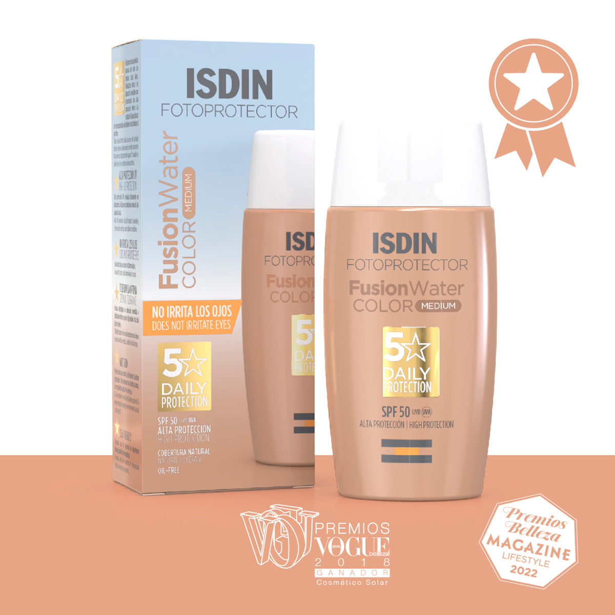 Fotoprotector ISDIN Fusion Water Color Medium SPF 50
