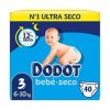 Dodot Bebé Seco Pañales T3 (6-10 Kg) 40 uds