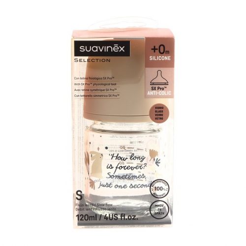 SUAVINEX BIBERÓN VIDRIO SXPRO +0 MESES 120ML